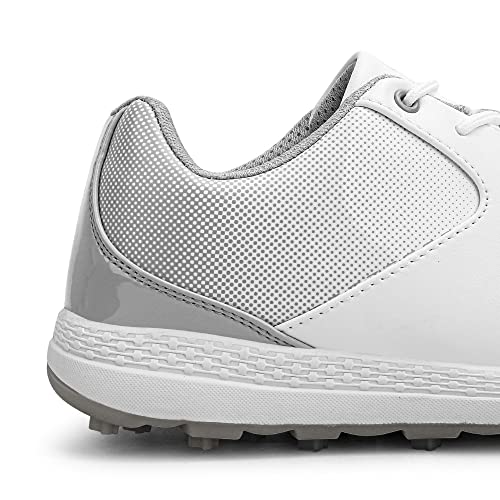 Ifrich Women Golf Shoes Professional Outdoor Golf Sport Sneakers (6.5,Grey)