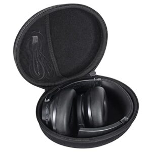 khanka hard carrying case replacement for anker soundcore life q20+ / q20 hybrid active noise cancelling headphones, case only