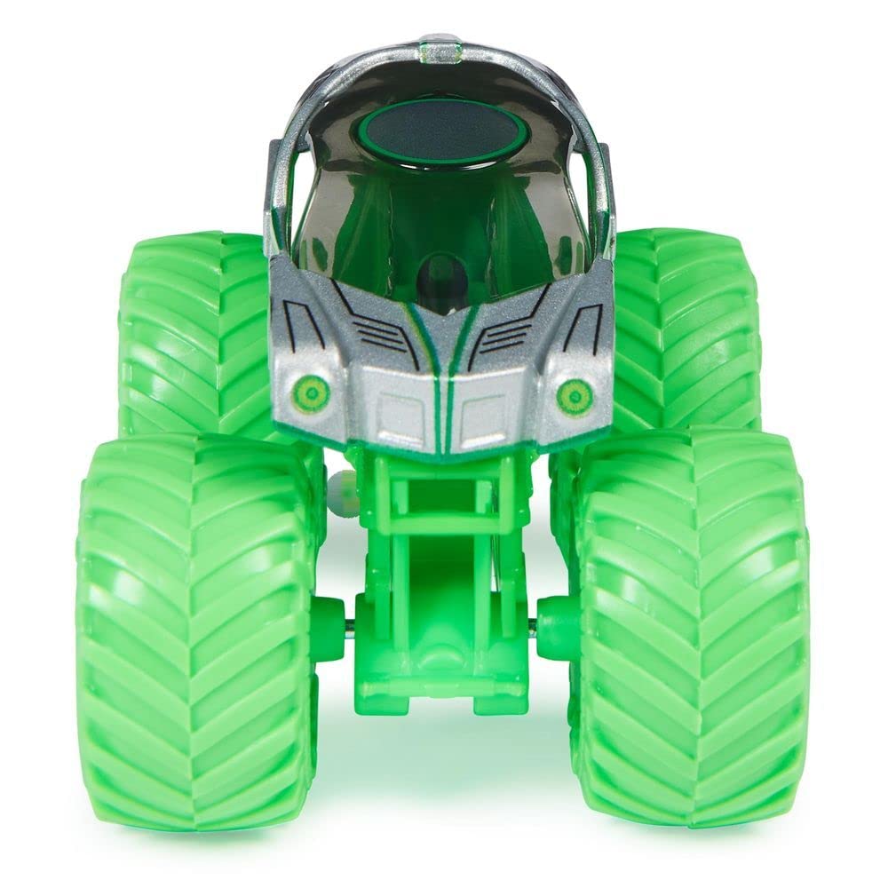 Monster Jam 2022 Spin Master 1:64 Diecast Truck with Bonus Accessory: Hyper Fueled Alien Invasion