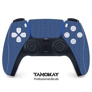 TANOKAY PS5 Console Skin and Controller Skin Set | Painting The Great Wave of Kanagawa | Matte Finish Vinyl Wrap Sticker Full Decal Skins | Compatible with Sony Playstation 5 Digital Edition