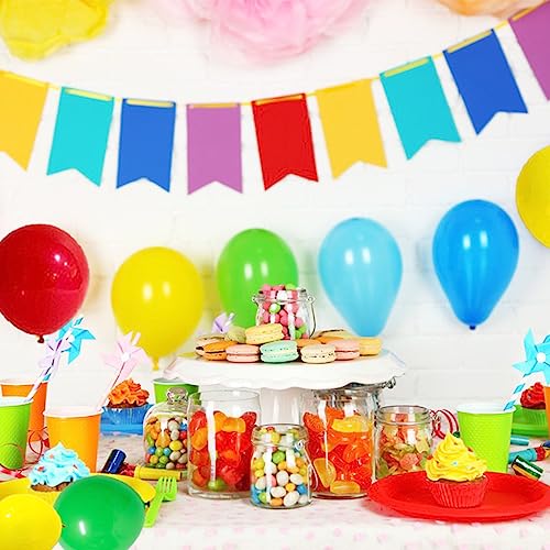 Red Yellow Green Blue Black Balloon Garland Arch Kit - 122PCS Red Blue Black Balloons Birthday Party Supplies for Boy Girl 4th 5th 6th Birthday Graduation Baby Shower Engagement Party Decorations