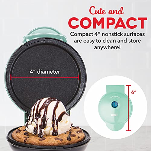 DASH Mini Maker Waffle Maker + Griddle, 2-Pack Griddle + Waffle Iron - Aqua & Deluxe Sous Vide Style Egg Bite Maker with Silicone Molds, Keto & Paleo Friendly, (1 large, 4 mini) - Aqua