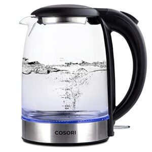 COSORI Coffee Grinder Electric, Coffee Beans Grinder, Espresso Grinder, Coffee Mill also, 1500W Wide Opening 1.7L Glass Tea Kettle & Hot Water Boiler & Boil-Dry Protection, Matte Black