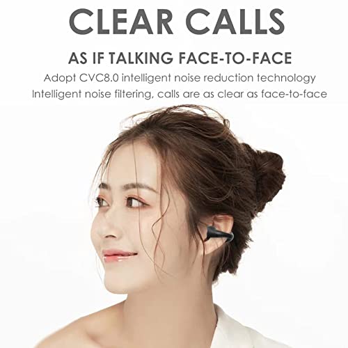 Ear Clip Bone Conduction Headphones Head Set Clip On Open Ear Bone Conduction Earbuds Headset Earclip Induction Earphones Clip On Bone Conducting Headphones Open Ear Head Phones Earclip