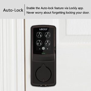 Lockly Secure Pro Deadbolt, Wi-Fi Smart Lock, Keyless Entry Door Lock, Smart Locks for Any Doors, PIN Genie® Keypad, 3D Biometric Fingerprint Sensor, Auto Lock, Rekeying Capability - Venetian Bronze