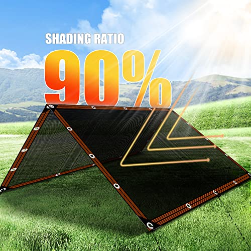 Shade Cloth for Garden-Plants,Sun Shades Outdoor for Patios, Privacy Screen Fence 90% Vegetable Greenhouse Canopy with Grommets, Chicken Coop Dog Kennel Cover,Backyard & Balcony