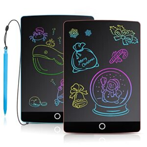 2 Pack LCD Writing Tablet, 8.5 Inch Electronic Drawing Pad, Colorful Toddler Doodle Board,Educational Learning Gifts for Kids Age 3 4 5 6 7 8 Years Old Girls Boys (Blue+Pink)