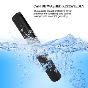 1PCS Protective Silicone Remote Case for Vizio 5.1 2.1 Home Theater Sound Bar Remote, for D21-H D51-H D512-H D510-H D20 Remote Control Shockproof, Washable, Skin-Friendly, Anti-Lost with Loop (Black)