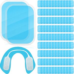 treela 300 pcs/ 150 pack gel pads muscle stimulator pads abs stimulator gel pads replacement training accessory for ab workout ems toner abdominal muscle trainer toning belt belly arm thigh flab leg