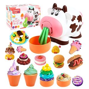 color play dough clay set for kids toys, jugar con la masa kitchentools creations ultimate cookie noodle ice cream maker machine playset for 3 4 5 6 7 8 year old girls boys kids and toddlers