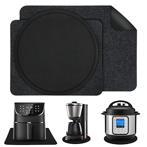 BYKITCHEN Heat Resistant Mat for Air Fryer, 4 Different Size, Appliance Sliders for Kitchen Appliances, Sliding Mat for Coffee Maker, Air Fryer, Instant Pot, Stand Mixer, Air Fryer Accessories