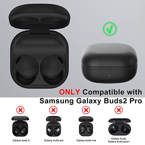 Charging Case for Samsung Galaxy Buds 2 Pro, Replacement Charger Case for Galaxy Buds 2 Pro Charging Case Support Bluetooth Pairing, Wireless & Wired Charging (NOT Include Earbuds)
