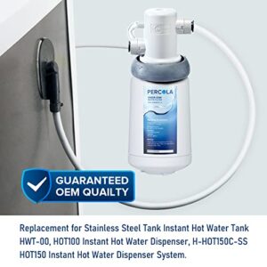 PERCOLA F-201R Under Sink Water Filter, Replacement for InSinkErator Instant Hot & Hot/Cool Water Dispensers Water Filter Cartridge F-201R, 500 Gallons (4 Packs)