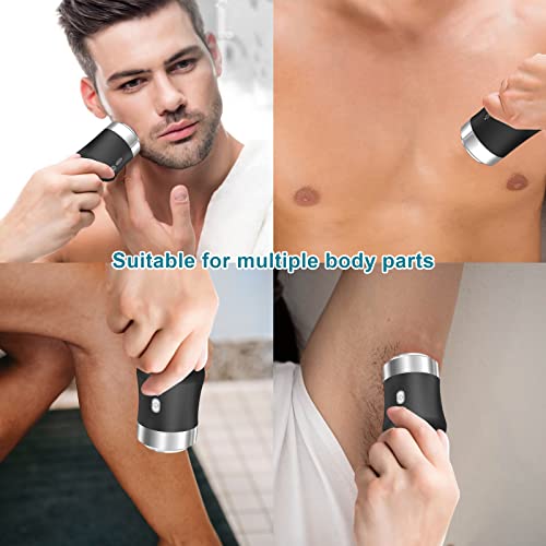 Opdooke Mini Electric Razor for Men,Wet and Dry Electric Shavers for Women,30 Day battery life,Powerful Shaver used for face chest leg Shaving,Travel Size Toiletries for travel car home,Black