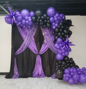 zee party supply purple black balloons garland arch 122 pcs different sizes 18 12 5 inch for gender reveal baby shower birthday party wedding party decoration
