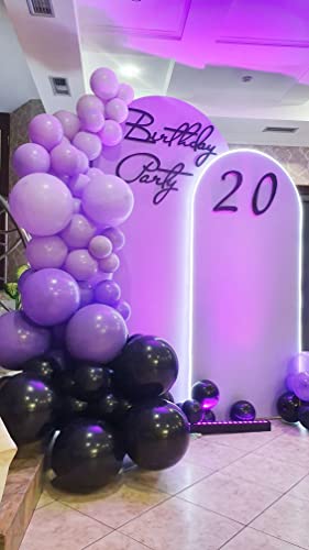 Zee Party Supply Purple Black Balloons Garland Arch 122 PCS Different Sizes 18 12 5 Inch for Gender Reveal Baby Shower Birthday Party Wedding Party Decoration