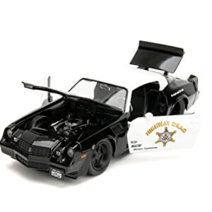 Big Time Muscle 1:24 1979 Chevy Camaro Z28 Die-Cast Car, Toys for Kids and Adults (Police Colors)