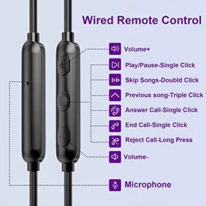 USB C Headphones for iPhone 15 Pro Max Google Pixel 8 7 7A 6 6A,Type C Earphones in Ear Wired Earbuds Headset Microphone for Samsung Galaxy S23 FE S22 Ultra S21 Z Flip 5 Fold Oneplus 11 iPad 10 Purple