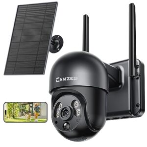 4g lte cellular security camera wireless outdoor - 2k no wifi security camera - 24/7 record color night vision pir motion detect 2-way talk included sim card（at&t verizon t-mobile sprint） ip66