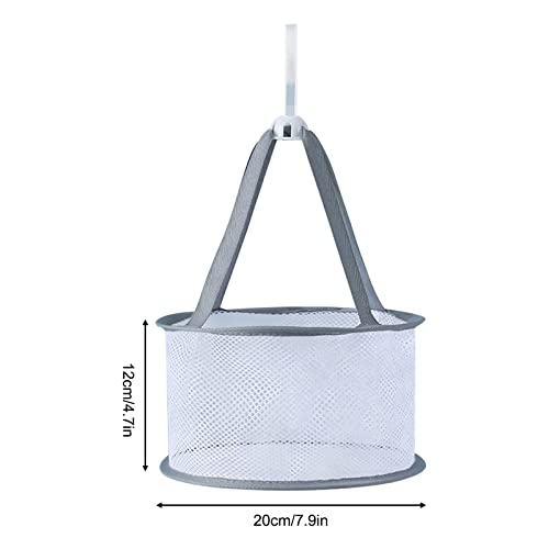 VPABES Mini Mesh Shower Dry Basket Hanging Drying Net Bath Organizer Storage for Makeup Brush Beauty Sponge Blender Hanging Dryer Rack for Bathroom Laundry