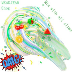 MKAKJWAW 4 Pack Butter Slime Kit, Dual Color Scented Non-Sticky Slime Pack for Kids, Ideal Gifts for Party Favors Goodie Bag Stuffers Fidget Toys…