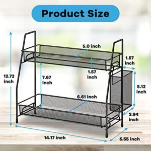 SPISPI Bathroom Organizer Countertop, Spice Rack Organizer for Cabinet,Bathroom Counter Organizer, Kitchen Countertop Organizer, Perfume Organizer,Bathroom Vanity Organizer