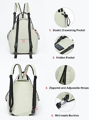 THE GYM PEOPLE Lightweight Mini Backpacks Womens Waterproof Travel Daypack Small Cute Crossbody Sling Bags