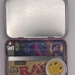 Favela420- Metal Stash Box Mush -Tin Can- Lighter Case- Rolling Trays - Rolling paper Box - Rolling Box- StashBox