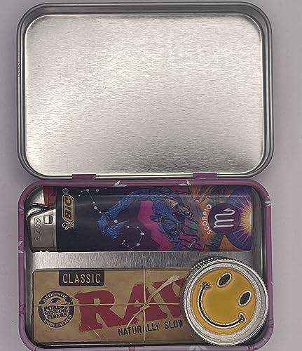 Favela420- Metal Stash Box Mush -Tin Can- Lighter Case- Rolling Trays - Rolling paper Box - Rolling Box- StashBox