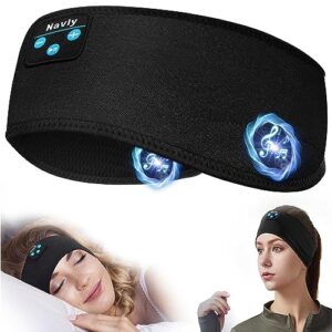 navly sleep headphones, 10hrs sports headband with soft cozy earbuds comfortable, headphones headband with ultra-thin hd stereo speakers perfect for workout,running,yoga,travel