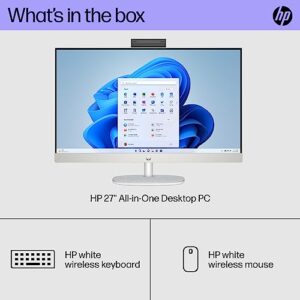 HP 27 inch All-in-One Desktop PC, FHD Display, 13th Gen Intel Core i7-1355U, 16 GB RAM, 512 GB SSD, Intel UHD Graphics, Windows 11 Home, 27-cr0080 (2023)