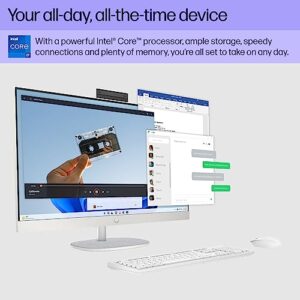 HP 27 inch All-in-One Desktop PC, FHD Display, 13th Gen Intel Core i7-1355U, 16 GB RAM, 512 GB SSD, Intel UHD Graphics, Windows 11 Home, 27-cr0080 (2023)
