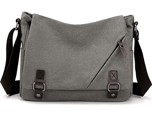 Vintage Canvas Satchel Messenger Bag for Men Women，Canvas Messenger Bag crossbody Shoulder Bag Chest Bag Travel Carry Bag