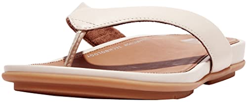 FitFlop EO8A20-030 Gracie Leather FLIP-Flops Stone Beige US05