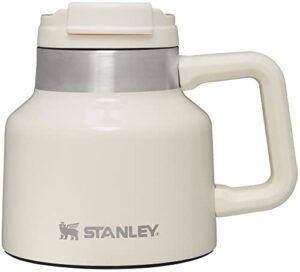 stanley adventure tough-to-tip admiral's mug 20oz cream gloss