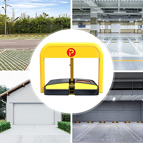 Car Park Driveway Guard Saver w Remote Control, Automatic Parking Barrier Car Parking Lock Parking Space Saver for Car Security, Carport Tool Durable Waterproof,1*Remotecontrol