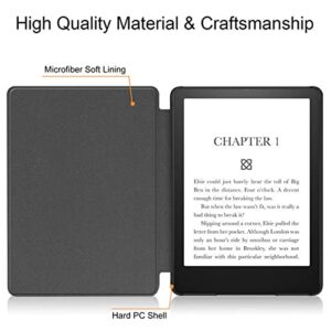 for Amazon Kindle 11Th Generation Case Waterproof Shockproof Ebook Reader Cover Foldable Cover Kindle Paperwhite 6.8Inch Tablet Case, Purple