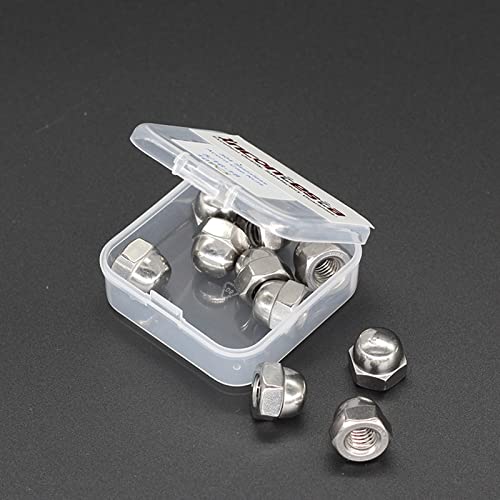 10pcs 5/16-18 Acorn Cap Nuts, INCONTESTA 304 Stainless Steel Hex Acorn Cap Nut, Decorative Round Head Cover Dome Nuts