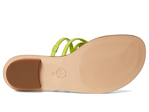 Michael Kors Hampton Flat Sandal Bright Limeade 7.5 M