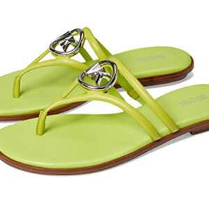 Michael Kors Hampton Flat Sandal Bright Limeade 7.5 M