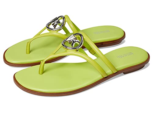 Michael Kors Hampton Flat Sandal Bright Limeade 7.5 M