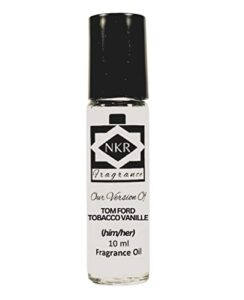 nkr fragrance - perfume and cologne oil for women and men - designer type - our version of (t ford - tobacco vanille - unisex)
