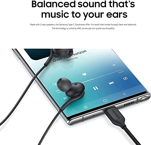 2023 Earbuds Stereo Headphones for Samsung Galaxy S22 S21 Ultra 5G, Galaxy S20 FE, Galaxy S10, S9 Plus, S10e, Note 10 - Designed by AKG - with Microphone and Volume Remote Type-C Connector