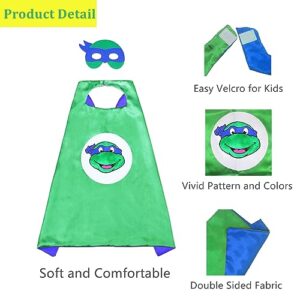 Joy2ee Superhero Ninja Cartoon Dress up Cosplay Costumes for Kids with Cape and Eye Mask