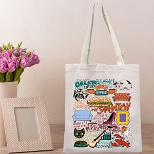 BWWKTOP Friend TV Show Tote Bag Friend TV Show Character Fans Gift Friend TV Show Themed Bag TV Show Merchandise(Sandwich TG)