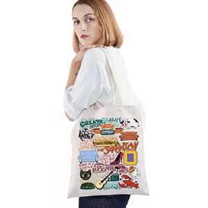 BWWKTOP Friend TV Show Tote Bag Friend TV Show Character Fans Gift Friend TV Show Themed Bag TV Show Merchandise(Sandwich TG)