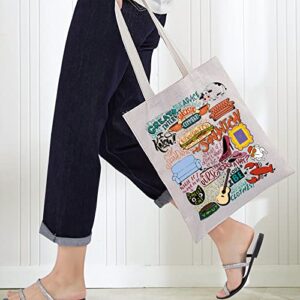 BWWKTOP Friend TV Show Tote Bag Friend TV Show Character Fans Gift Friend TV Show Themed Bag TV Show Merchandise(Sandwich TG)