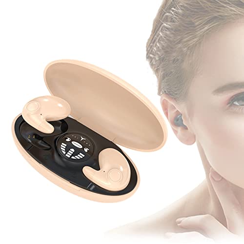 LELEBEAR Invisible Sleep Wireless Earphone Ipx5 Waterproof, Invisible Earbuds Wireless Bluetooth, Ipx5 Waterproof Bluetooth Earbuds (Skin Color)