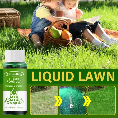 5PC Liquid Green Grass Lawn Spray - Liquid Seeding Grass Lawn Green Spray, Green Grass Lawn Repair Spray, Liquid Grass Seed, Green Dye for Lawn (5PC)