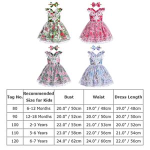 Baby Toddler Girl Summer Dress,Little Girls Boho Tutu Dress A-line Birthday Christmas Party Princess Dress Sleeveless Backless Ruffle Swing Daddy&Daughter Dance Dresses Blue-Tulle 6-12 Months